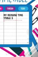 My Reading Time Table 3