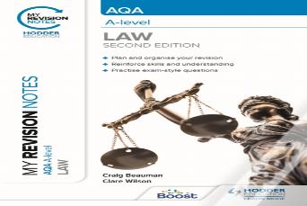 My Revision Notes: Aqa A Level Law Second Edition