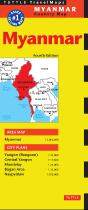 Myanmar Travel Map Fourth Edition - Preview