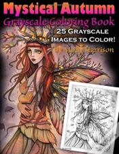 Capa do artigo Mystical Autumn Grayscale Coloring Book