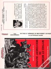 Capa do artigo Mythes Et Memoire Du Mouvement Ouvrier ; Le Cas Ferdinand Lassalle