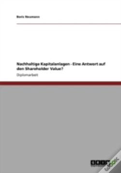 Capa do artigo Nachhaltige Kapitalanlagen - Eine Antwort Auf Den Shareholder Value?