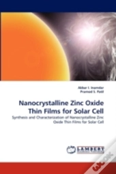 Nanocrystalline Zinc Oxide Thin Films For Solar Cell