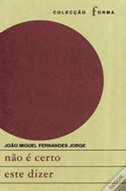 Capa do artigo Não é Certo este Dizer