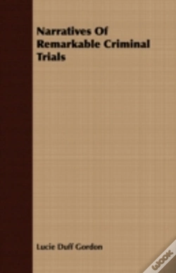 Capa do artigo Narratives Of Remarkable Criminal Trials