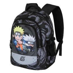 Capa do artigo Naruto Kid Mochila Running PLUS, Cinza