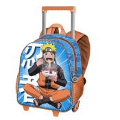 Capa do artigo Naruto Ramen Mochila 3D com Rodas Pequena, Azul