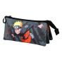 Naruto Shuriken Estojo Triplo FAN 2.0, Cinza - Preview