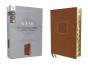 Nasb, Personal Size Bible, Large Print, Leathersoft, Brown, Red Letter, 1995 Text, Thumb Indexed, Comfort Print - Preview