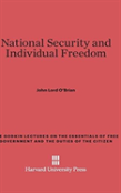 National Security And Individual Freedom