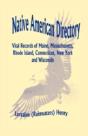 Native American Directory: Vital Records - Preview