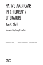 Native Americans In Children'S Literature - Preview