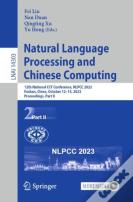 Natural Language Processing And Chinese Computing