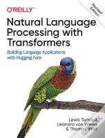 Natural Language Processing With Transformers, Revised Edition