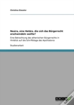 Capa do artigo Neaira, Eine Hetaã‚Â¤Re, Die Sich Das Bargerrecht Erschwindeln Wollte?