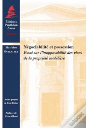 Capa do artigo Négociabilité Et Possession ; L