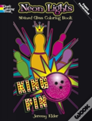Neon Lights Stained Glass Coloring Book