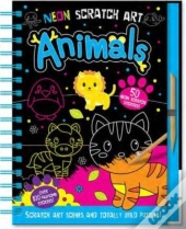 Neon Scratch Art Animals