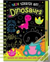 Capa do artigo Neon Scratch Art Dinosaurs