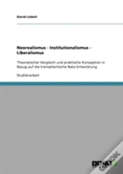Capa do artigo Neorealismus - Institutionalismus - Liberalismus