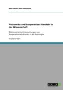 Netzwerke Und Kooperatives Handeln In Der Wissenschaft