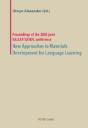 New Approaches To Materials Development For Language Learning - Preview
