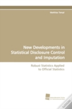 Capa do artigo New Developments In Statistical Disclosure Control And Imputation
