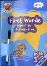 New First Words Wipe-Clean Activity Book For Ages 3-5 (With Pen)