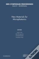 New Materials For Microphotonics: Volume 817