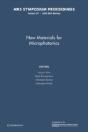 New Materials For Microphotonics: Volume 817 - Preview