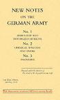 New Notes On The German Army - Preview