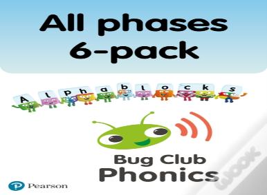 New Phonics Bug And Alphablocks All Phases 6-Pack