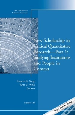 Capa do artigo New Scholarship In Critical Quantitative Research, Part 1: Studying Institutions And People In Context