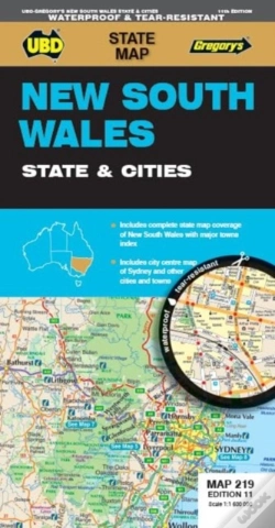 Capa do artigo New South Wales State & Cities Map 219 11th Ed Waterproof