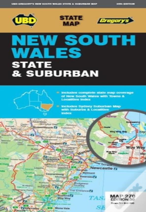 New South Wales State & Suburban Map 270 30th