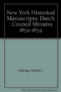 New York Historical Manuscripts - Preview