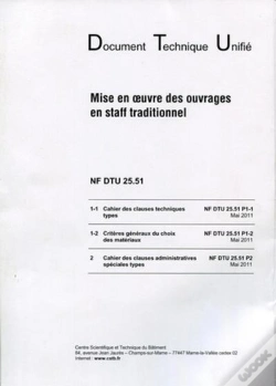 Capa do artigo Nf Dtu 25.51 Mise En Oeuvre Des Ouvrages En Staff Traditionnel