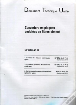 Capa do artigo Nf Dtu 40.37 Couverture En Plaques Ondulees En Fibres-Ciment