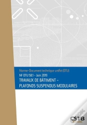 Capa do artigo Nf Dtu 58 1  Travaux De Batiment  Plafonds Suspendus Modulaires