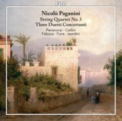 Capa do artigo Nicoló Paganini: String Quartet No. 3 - CD