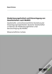 Niederlassungsfreiheit Und Sitzverlegung Von Gesellschaften Nach Momig