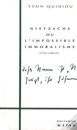 Capa do artigo Nietzsche Ou Impossible Immoralisme