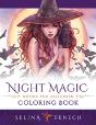 Night Magic - Gothic And Halloween Coloring Book - Preview