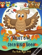 Capa do artigo Night Owl Coloring Book For Kids Ages 4-8