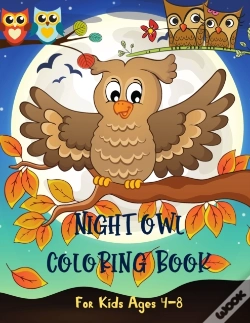 Capa do artigo Night Owl Coloring Book For Kids Ages 4-8
