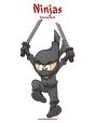 Ninjas Coloring Book 1 - Preview