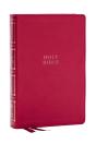 Nkjv, Compact Center-Column Reference Bible, Dark Rose Leathersoft, Red Letter, Comfort Print (Thumb Indexed) - Preview