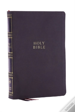 Capa do artigo Nkjv, Compact Center-Column Reference Bible, Gray Leathersoft, Red Letter, Comfort Print (Thumb Indexed)