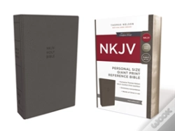 Capa do artigo Nkjv, Reference Bible, Personal Size Giant Print, Imitation Leather, Gray, Red Letter Edition, Comfort Print