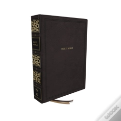 Capa do artigo Nkjv, Reference Bible, Wide Margin Large Print, Leathersoft, Black, Red Letter, Comfort Print